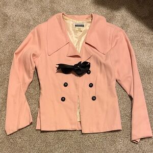 Pink Double-Breasted Women's Jacket🌸